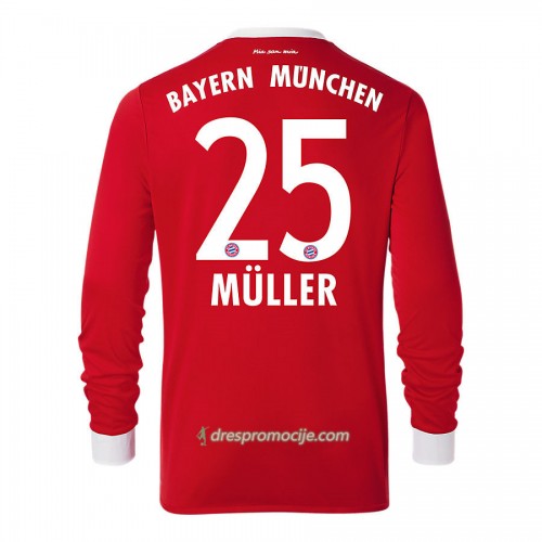 FC Bayern München Dres Thomas Muller 25 Domaći 2017/18 Dugim Rukavima FC Bayern München Dres Thomas Muller 25 Domaći 2017/18 Dugim Rukavima