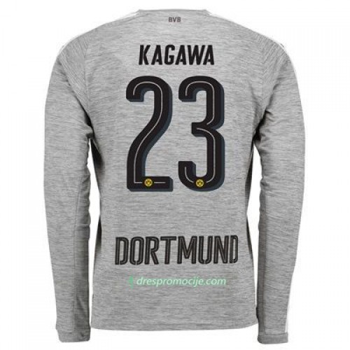 Borussia Dortmund Dres Shinji Kagawa 23 Treći 2017/18 Dugim Rukavima Borussia Dortmund Dres Shinji Kagawa 23 Treći 2017/18 Dugim Rukavima