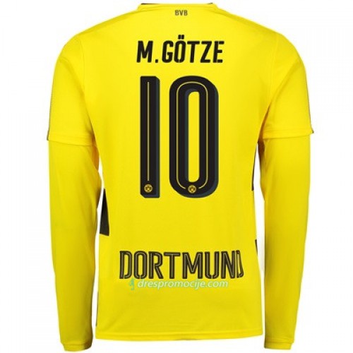 Borussia Dortmund Dres Mario Gotze 10 Domaći 2017/18 Dugim Rukavima Borussia Dortmund Dres Mario Gotze 10 Domaći 2017/18 Dugim Rukavima
