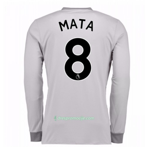Manchester United Dres Juan Mata 8 Treći 2017/18 Dugim Rukavima Manchester United Dres Juan Mata 8 Treći 2017/18 Dugim Rukavima