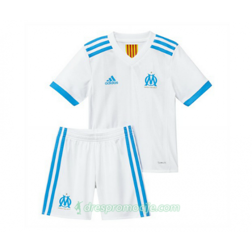 Olympique de Marseille Dres Dječji Domaći 2017/18 Kratkih Rukava Olympique de Marseille Dres Dječji Domaći 2017/18 Kratkih Rukava