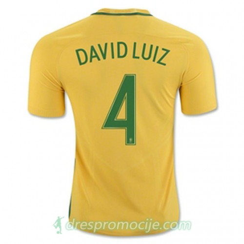 Brazil Dres DAVID LUIZ Domaći 2016/17 Kratkih Rukava Brazil Dres DAVID LUIZ Domaći 2016/17 Kratkih Rukava