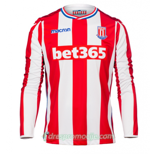 Stoke City Dres Domaći 2017/18 Dugim Rukavima Stoke City Dres Domaći 2017/18 Dugim Rukavima