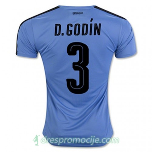 Urugvaj Dres Diego Godín Domaći 2016/17 Kratkih Rukava Urugvaj Dres Diego Godín Domaći 2016/17 Kratkih Rukava