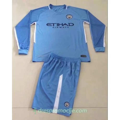 Manchester City Dres Domaći 2017/18 Dugim Rukavima Manchester City Dres Domaći 2017/18 Dugim Rukavima