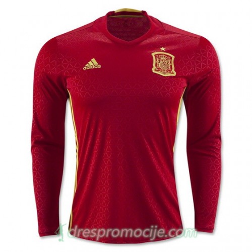 Španjolska Dres Domaći Euro 2016 Dugim Rukavima Španjolska Dres Domaći Euro 2016 Dugim Rukavima
