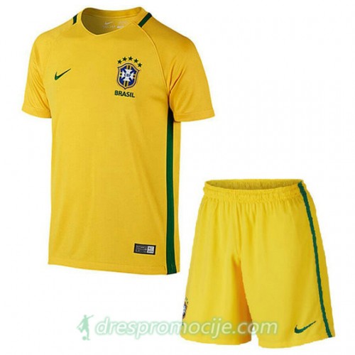 Brazil Dres Dječji Domaći 2016/17 Kratkih Rukava Brazil Dres Dječji Domaći 2016/17 Kratkih Rukava