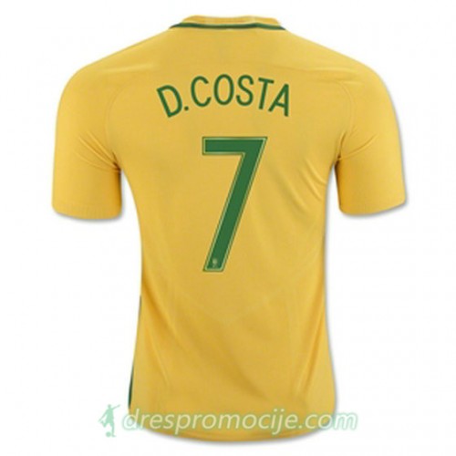 Brazil Dres D COSTA Domaći 2016/17 Kratkih Rukava Brazil Dres D COSTA Domaći 2016/17 Kratkih Rukava