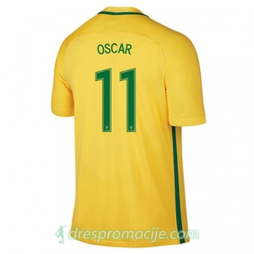 Brazil Dres OSCAR Domaći 2016/17 Kratkih Rukava Brazil Dres OSCAR Domaći 2016/17 Kratkih Rukava