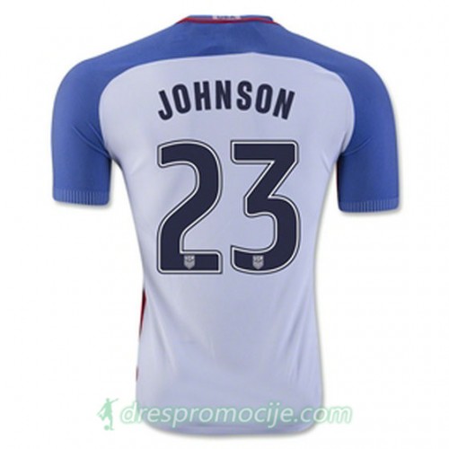 SAD Dres JOHNSON Domaći 2016/17 Kratkih Rukava SAD Dres JOHNSON Domaći 2016/17 Kratkih Rukava