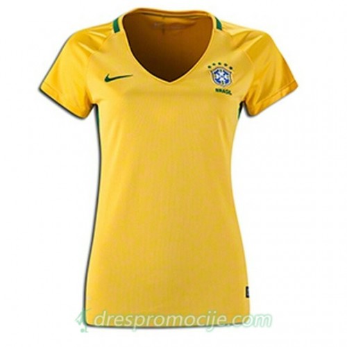 Brazil Dres Ženska Domaći 2016/17 Kratkih Rukava Brazil Dres Ženska Domaći 2016/17 Kratkih Rukava