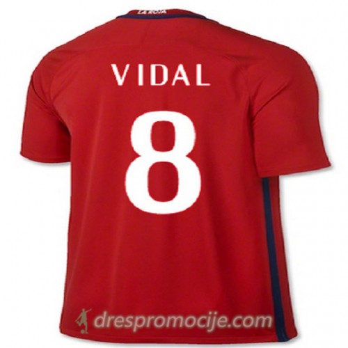 Čile Dres VIDAL Domaći 2016/17 Kratkih Rukava Čile Dres VIDAL Domaći 2016/17 Kratkih Rukava