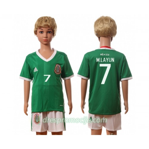 Meksiko Dres M.Layun 7 Dječji Domaći 2016 Kratkih Rukava Meksiko Dres M.Layun 7 Dječji Domaći 2016 Kratkih Rukava