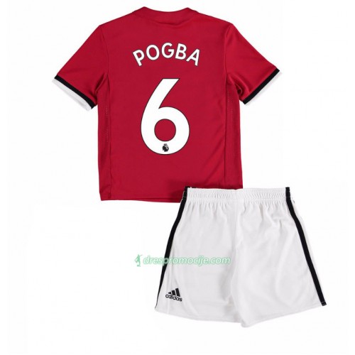 Manchester United Dres Paul Pogba 6 Dječji Domaći 2017/18 Kratkih Rukava Manchester United Dres Paul Pogba 6 Dječji Domaći 2017/18 Kratkih Rukava