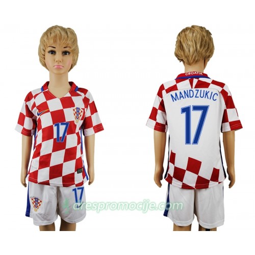 Croazia Dres Mandzukic 17 Dječji Domaći 2016 Kratkih Rukava Croazia Dres Mandzukic 17 Dječji Domaći 2016 Kratkih Rukava