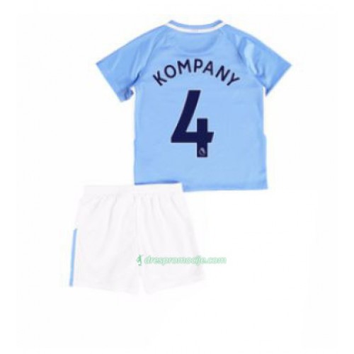 Manchester City Dres Vincent Kompany 4 Dječji Domaći 2017/18 Kratkih Rukava Manchester City Dres Vincent Kompany 4 Dječji Domaći 2017/18 Kratkih Rukava