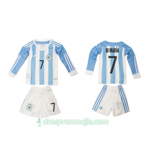 Argentina Dres Angel Di Maria 7 Dječji Domaći 2016 Dugim Rukavima Argentina Dres Angel Di Maria 7 Dječji Domaći 2016 Dugim Rukavima
