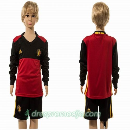 Belgija Dres Dječji Domaći 2016 Dugim Rukavima Belgija Dres Dječji Domaći 2016 Dugim Rukavima