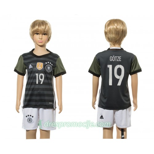 Njemačka Dres Mario Gotze 19 Dječji Gostujući Dugim Rukavima Njemačka Dres Mario Gotze 19 Dječji Gostujući Dugim Rukavima