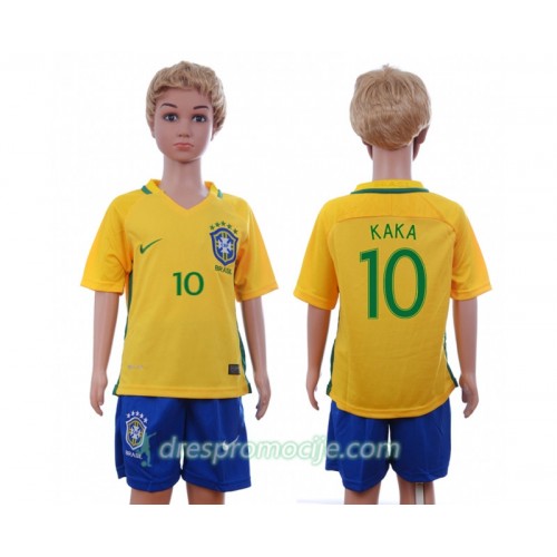 Brazil Dres Kaka 10 Dječji Domaći 2016 Kratkih Rukava Brazil Dres Kaka 10 Dječji Domaći 2016 Kratkih Rukava