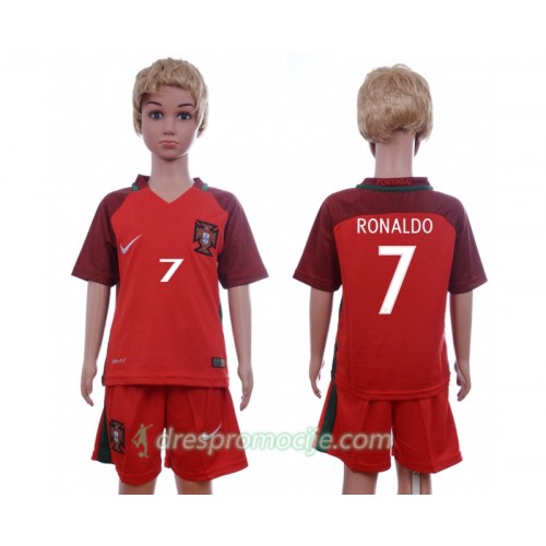 Portugal Dres Cristiano Ronaldo 7 Dječji Domaći Euro 2016 Kratkih Rukava Portugal Dres Cristiano Ronaldo 7 Dječji Domaći Euro 2016 Kratkih Rukava