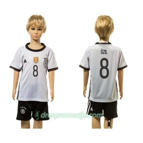 Njemačka Dres Ozil 8 Dječji Domaći 2016 Kratkih Rukava Njemačka Dres Ozil 8 Dječji Domaći 2016 Kratkih Rukava
