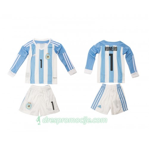 Argentina Dres Romero 1 Dječji Domaći 2016 Dugim Rukavima Argentina Dres Romero 1 Dječji Domaći 2016 Dugim Rukavima