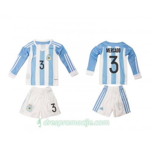 Argentina Dres Mercado 3 Dječji Domaći 2016 Dugim Rukavima Argentina Dres Mercado 3 Dječji Domaći 2016 Dugim Rukavima