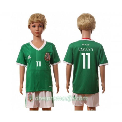 Meksiko Dres Carlos V 11 Dječji Domaći 2016 Kratkih Rukava Meksiko Dres Carlos V 11 Dječji Domaći 2016 Kratkih Rukava