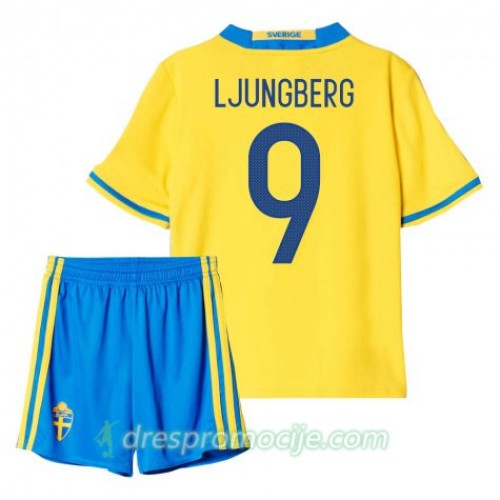 Švedska Dres Ljungberg 9 Dječji Domaći 2016 Kratkih Rukava Švedska Dres Ljungberg 9 Dječji Domaći 2016 Kratkih Rukava