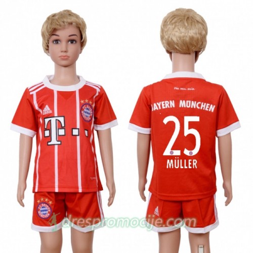 FC Bayern München Dres Thomas Muller 25 Dječji Domaći 2017/18 Kratkih Rukava FC Bayern München Dres Thomas Muller 25 Dječji Domaći 2017/18 Kratkih Rukava