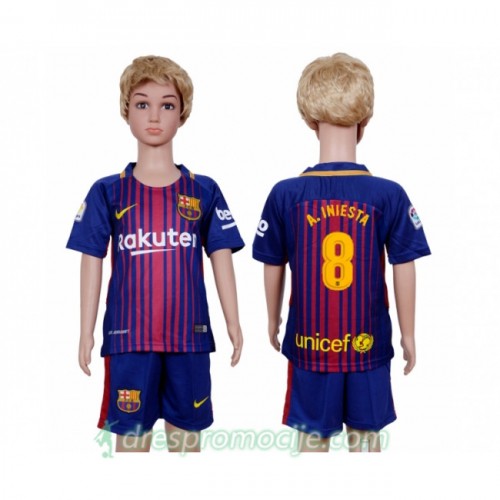 FC Barcelona Dres Andres Iniesta 8 Dječji Domaći 2017/18 Kratkih Rukava FC Barcelona Dres Andres Iniesta 8 Dječji Domaći 2017/18 Kratkih Rukava