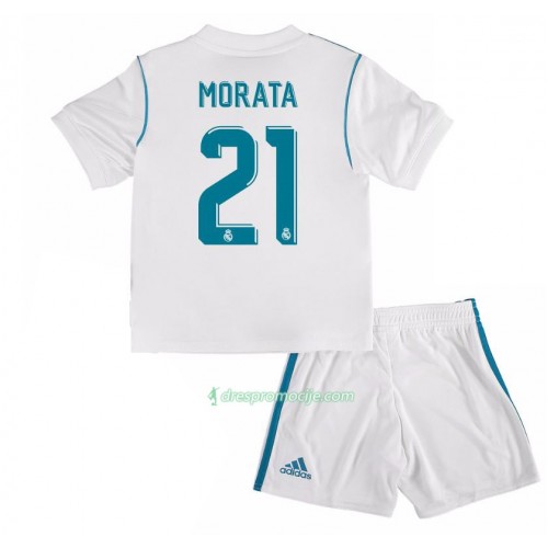 Real Madrid Dres Alvaro Morata 21 Dječji Domaći 2017/18 Kratkih Rukava Real Madrid Dres Alvaro Morata 21 Dječji Domaći 2017/18 Kratkih Rukava