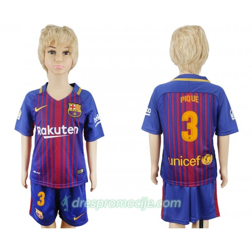 FC Barcelona Dres Gerard Pique 3 Dječji Domaći 2017/18 Kratkih Rukava FC Barcelona Dres Gerard Pique 3 Dječji Domaći 2017/18 Kratkih Rukava