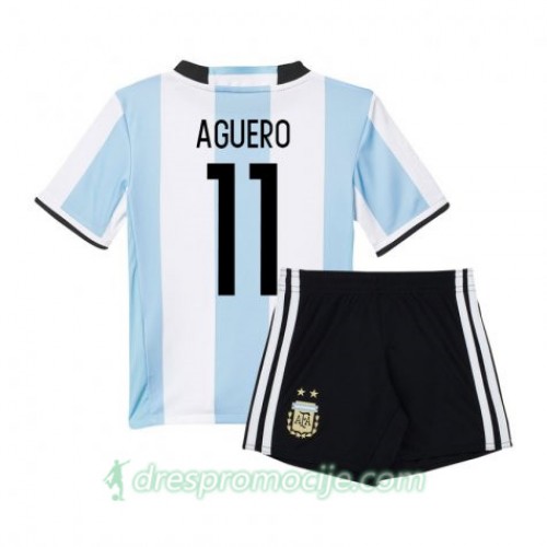 Argentina Dres Sergio Aguero 11 Dječji Domaći 2016 Kratkih Rukava Argentina Dres Sergio Aguero 11 Dječji Domaći 2016 Kratkih Rukava