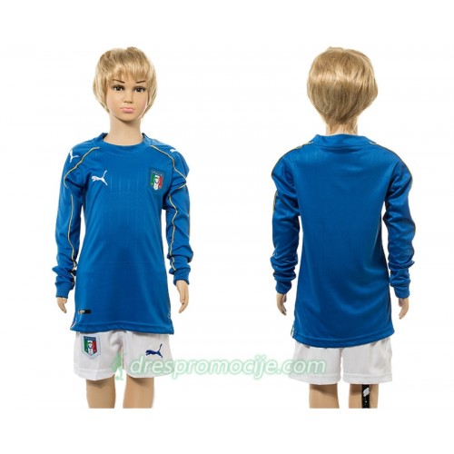 Italija Dres Dječji Domaći 2016 Dugim Rukavima Italija Dres Dječji Domaći 2016 Dugim Rukavima