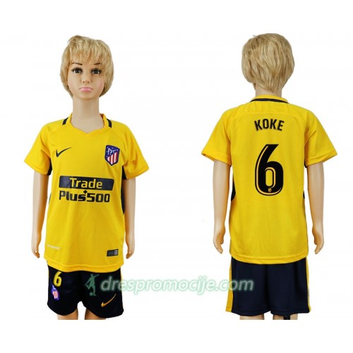 Atlético Madrid Dres Koke 6 Dječji Gostujući 2017/18 Kratkih Rukava Atlético Madrid Dres Koke 6 Dječji Gostujući 2017/18 Kratkih Rukava