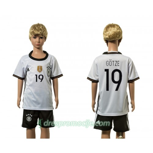 Njemačka Dres Gotze 19 Dječji Domaći 2016 Dugim Rukavima Njemačka Dres Gotze 19 Dječji Domaći 2016 Dugim Rukavima