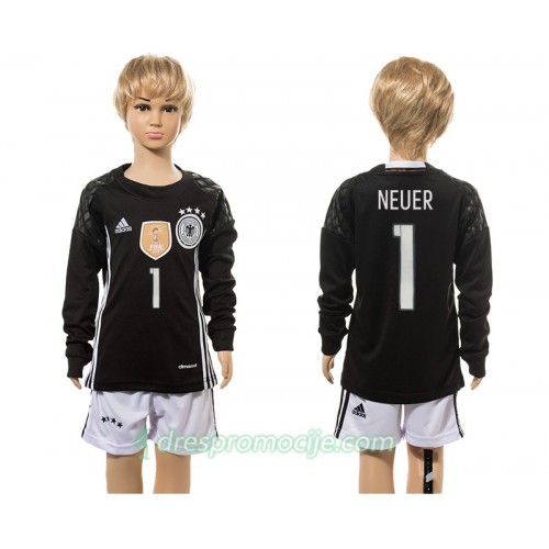 Njemačka Dres Neuer 1 Golmanski Dječji Domaći 2016 Dugim Rukavima Njemačka Dres Neuer 1 Golmanski Dječji Domaći 2016 Dugim Rukavima