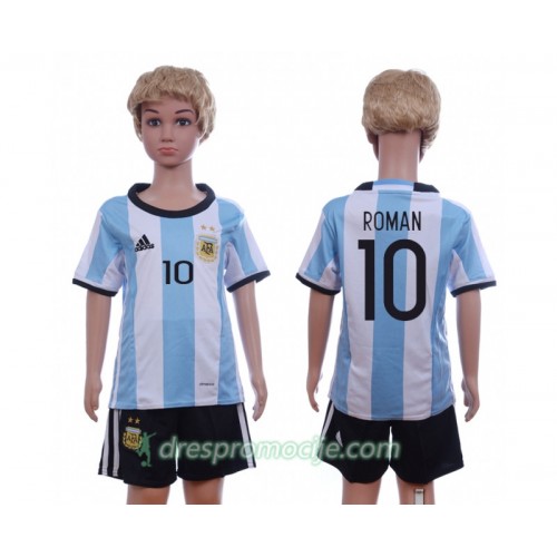 Argentina Dres Roman 10 Dječji Domaći 2016 Kratkih Rukava Argentina Dres Roman 10 Dječji Domaći 2016 Kratkih Rukava