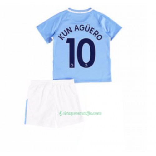 Manchester City Dres Sergio Aguero 10 Dječji Domaći 2017/18 Kratkih Rukava Manchester City Dres Sergio Aguero 10 Dječji Domaći 2017/18 Kratkih Rukava
