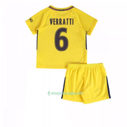 Paris SG Dres Marco Verratti 6 Dječji Gostujući 2017/18 Kratkih Rukava Paris SG Dres Marco Verratti 6 Dječji Gostujući 2017/18 Kratkih Rukava