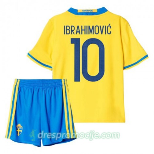 Švedska Dres Ibrahimovic 10 Dječji Domaći 2016 Kratkih Rukava Švedska Dres Ibrahimovic 10 Dječji Domaći 2016 Kratkih Rukava