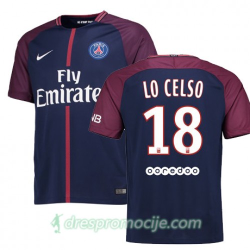 Paris SG Dres Giovani Lo Celso Domaći 2017/18 Kratkih Rukava Paris SG Dres Giovani Lo Celso Domaći 2017/18 Kratkih Rukava